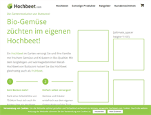 Tablet Screenshot of hochbeet.com